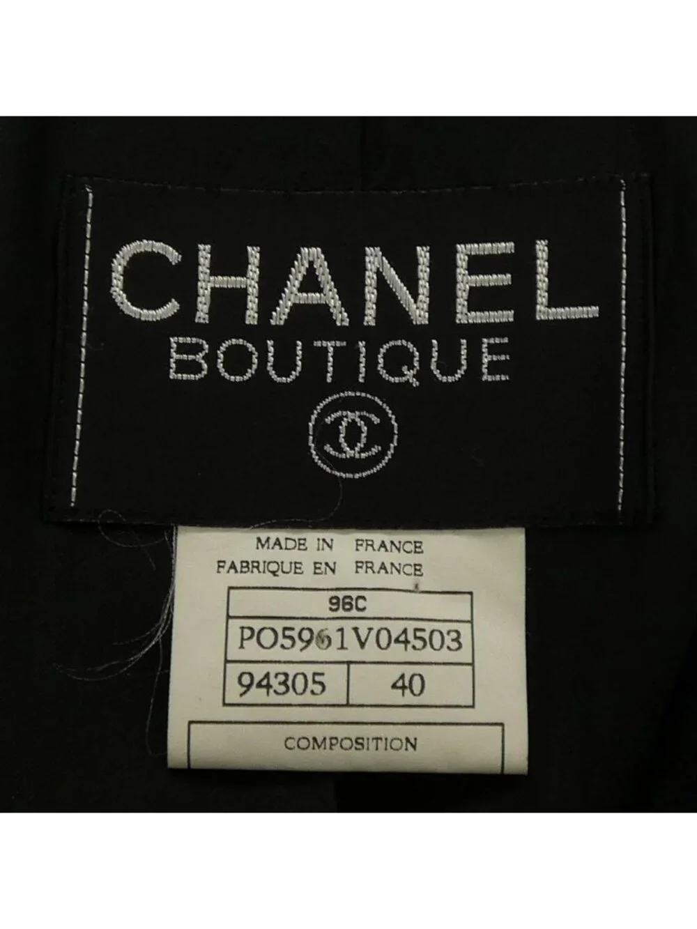Chanel Vintage 96c Jacket